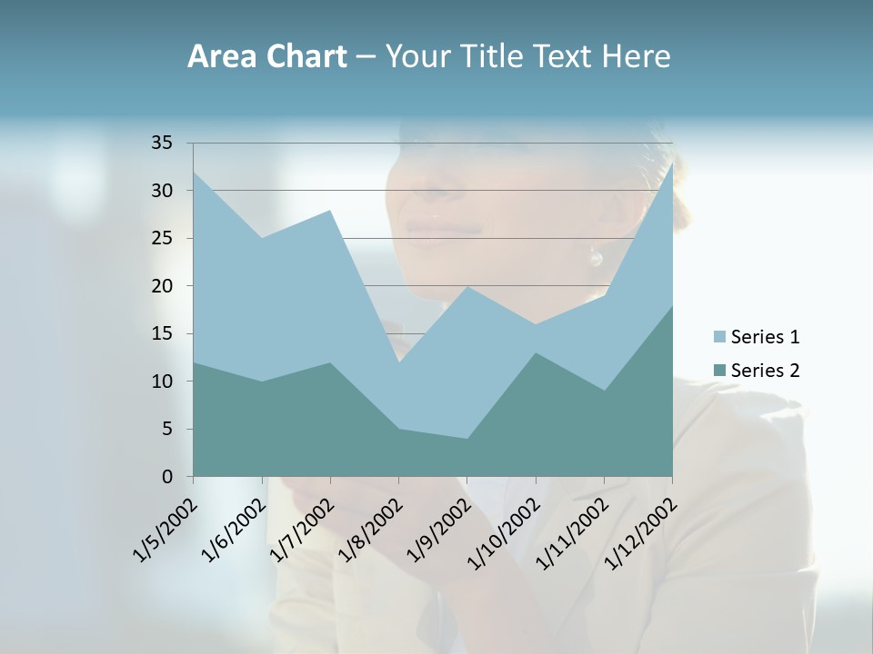 Businesswoman One Success PowerPoint Template