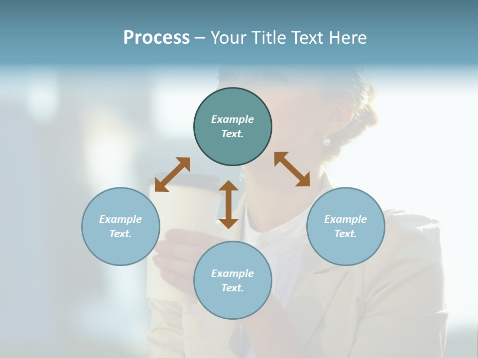 Businesswoman One Success PowerPoint Template