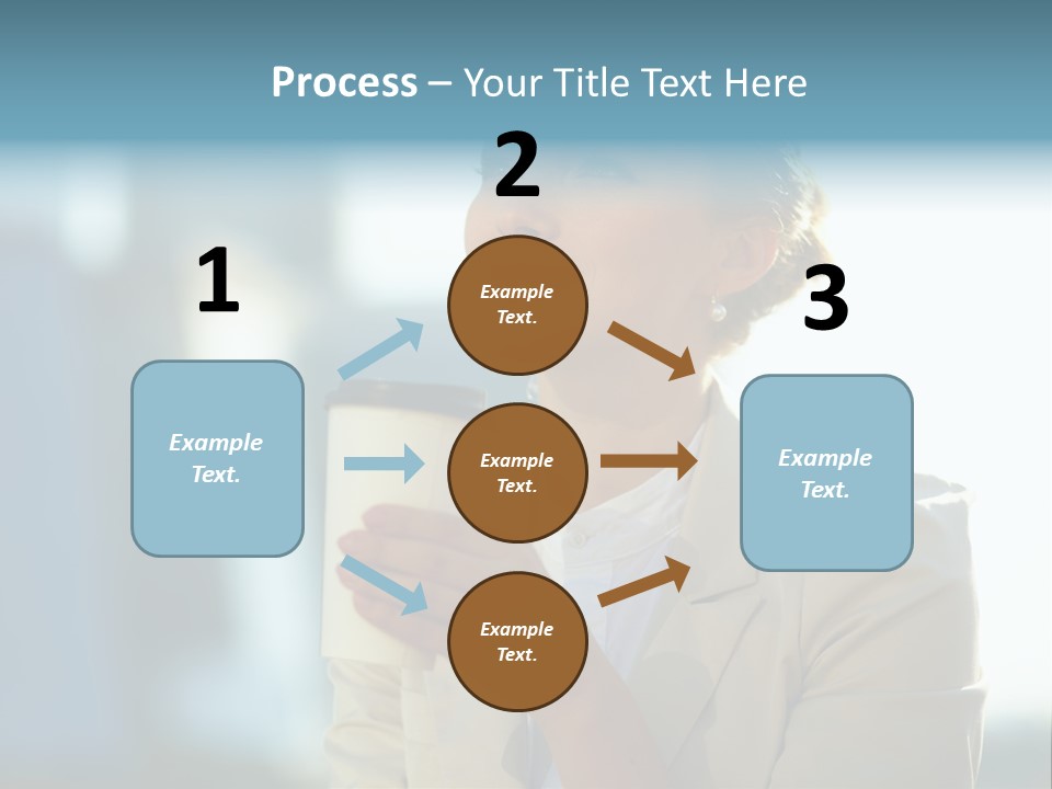 Businesswoman One Success PowerPoint Template