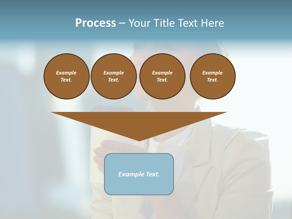 Businesswoman One Success PowerPoint Template