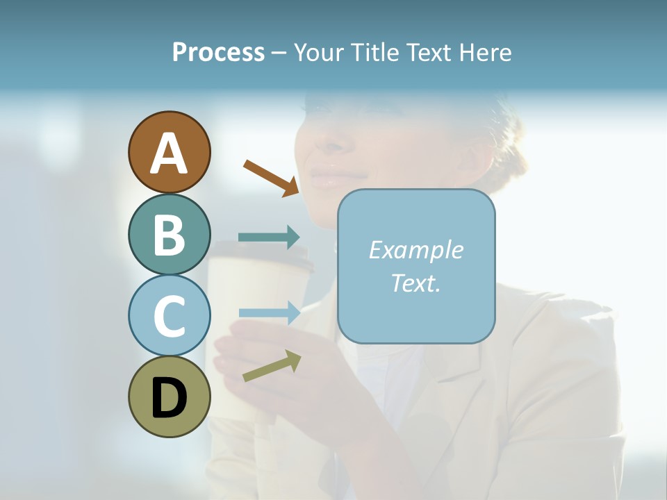 Businesswoman One Success PowerPoint Template