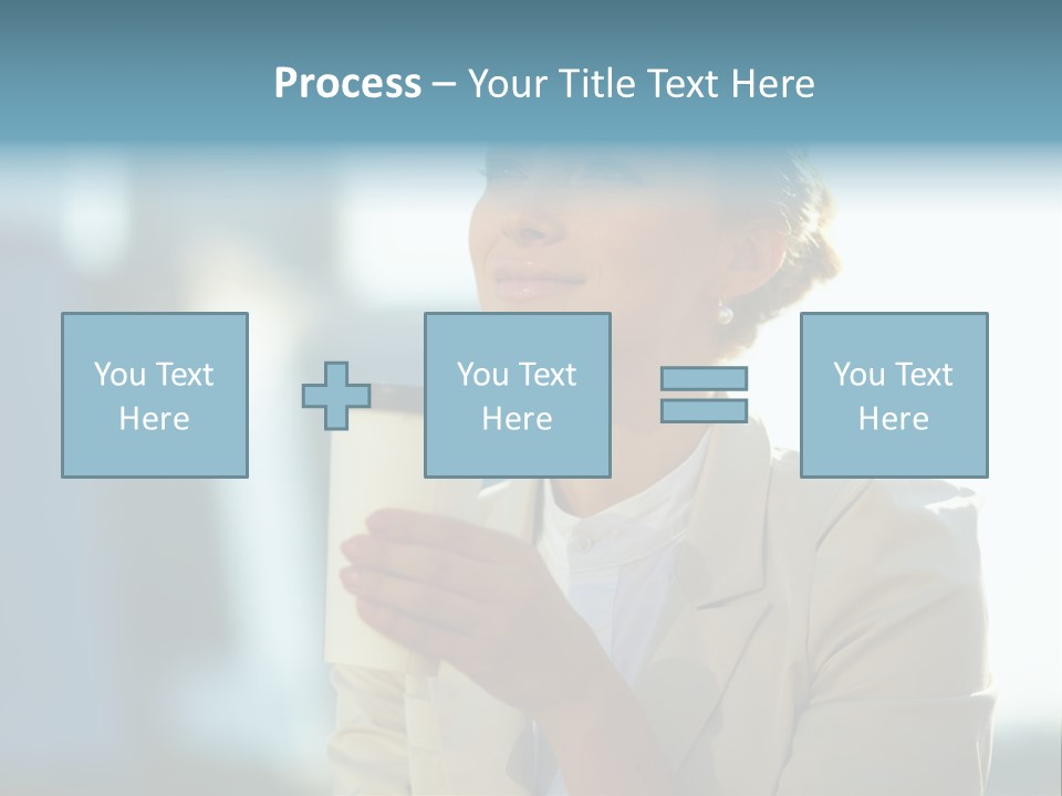 Businesswoman One Success PowerPoint Template
