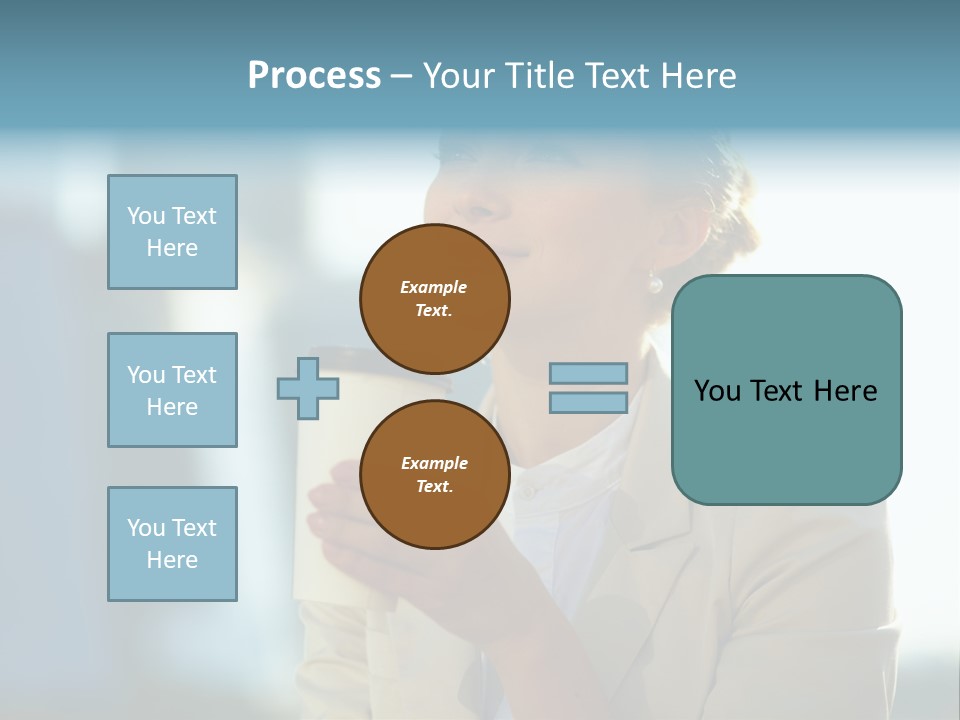 Businesswoman One Success PowerPoint Template