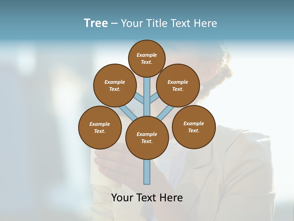 Businesswoman One Success PowerPoint Template