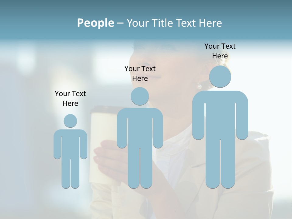 Businesswoman One Success PowerPoint Template