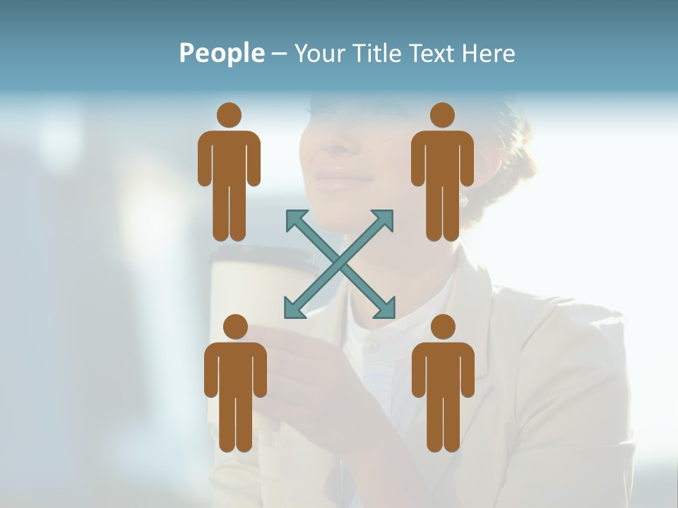 Businesswoman One Success PowerPoint Template