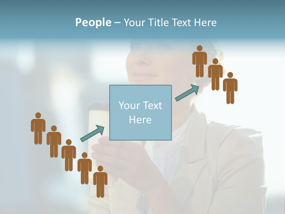 Businesswoman One Success PowerPoint Template