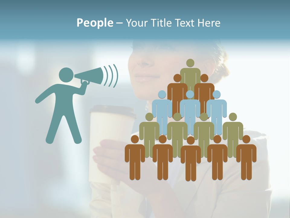 Businesswoman One Success PowerPoint Template