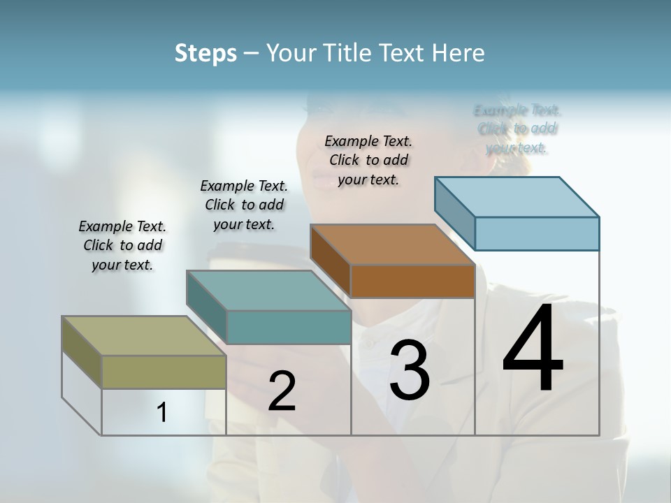 Businesswoman One Success PowerPoint Template