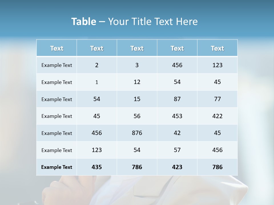 Bright Smiling Businesswoman PowerPoint Template