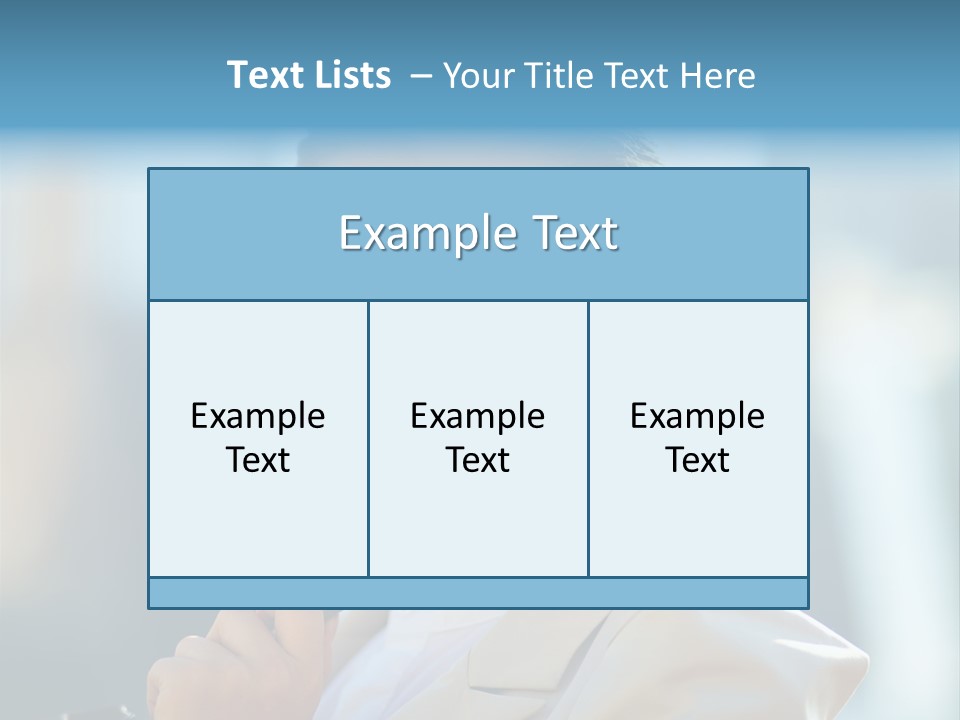 Bright Smiling Businesswoman PowerPoint Template