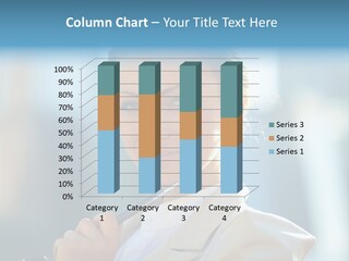 Bright Smiling Businesswoman PowerPoint Template