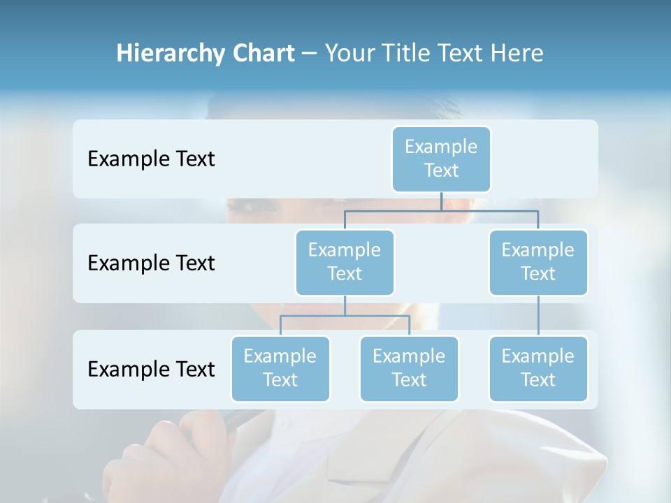 Bright Smiling Businesswoman PowerPoint Template