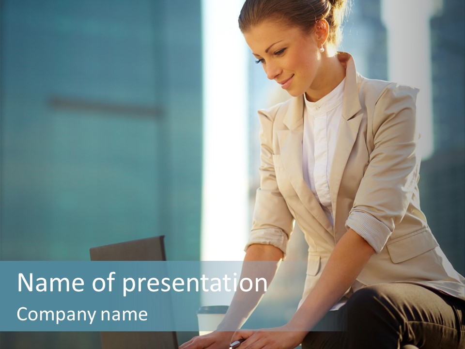 Executive Clo Eup Face PowerPoint Template