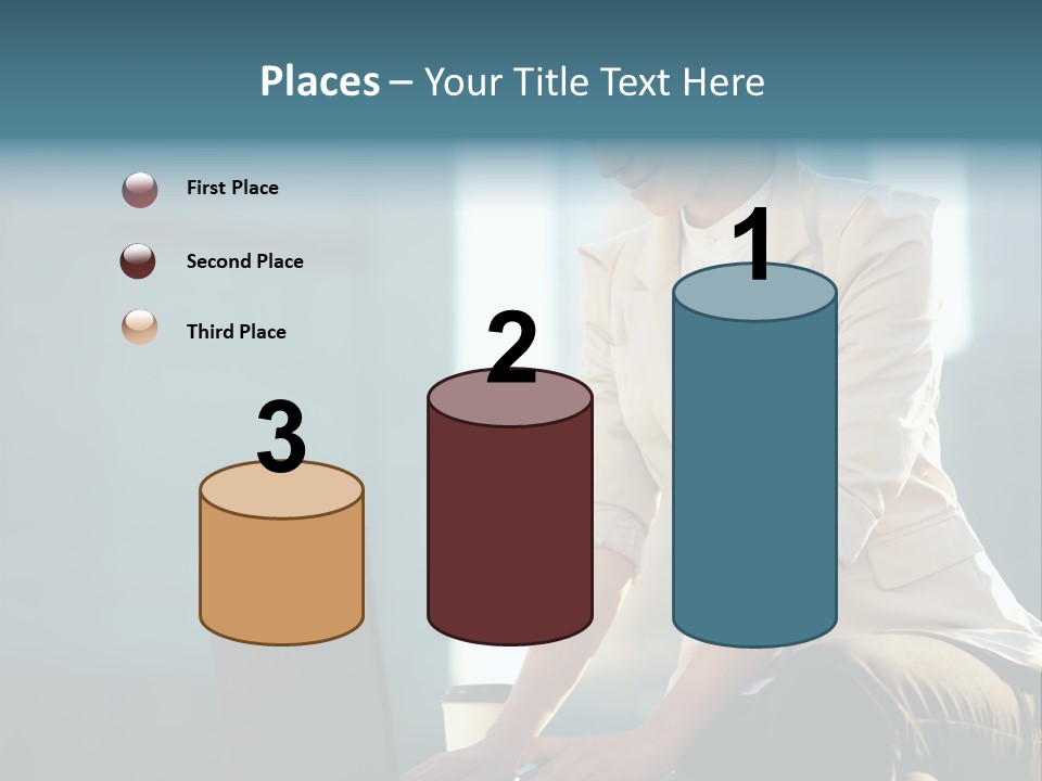 Executive Clo Eup Face PowerPoint Template