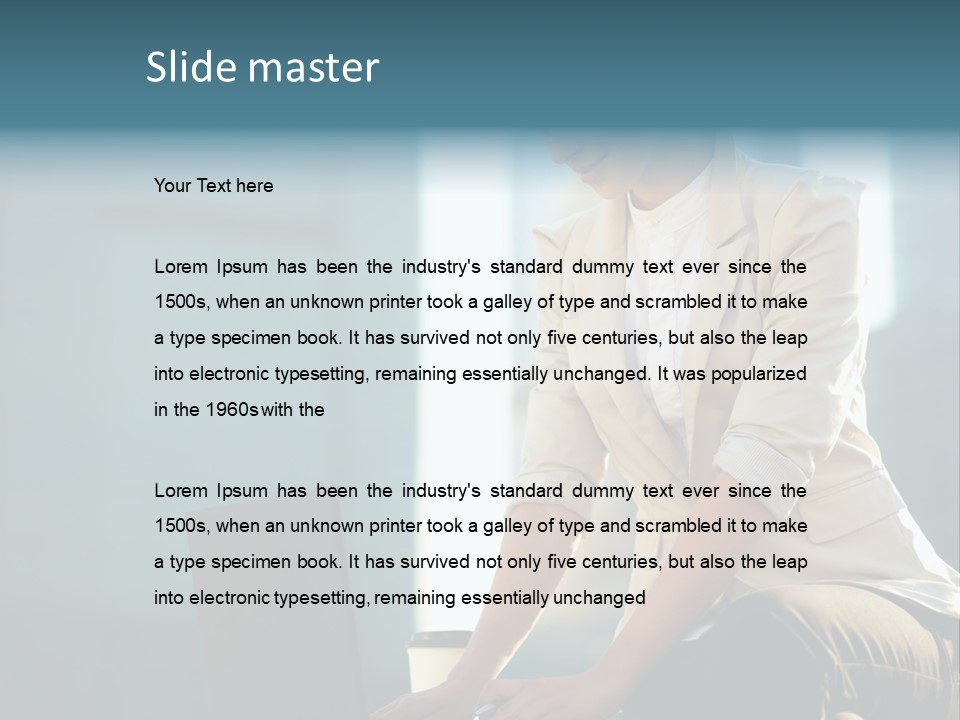 Executive Clo Eup Face PowerPoint Template