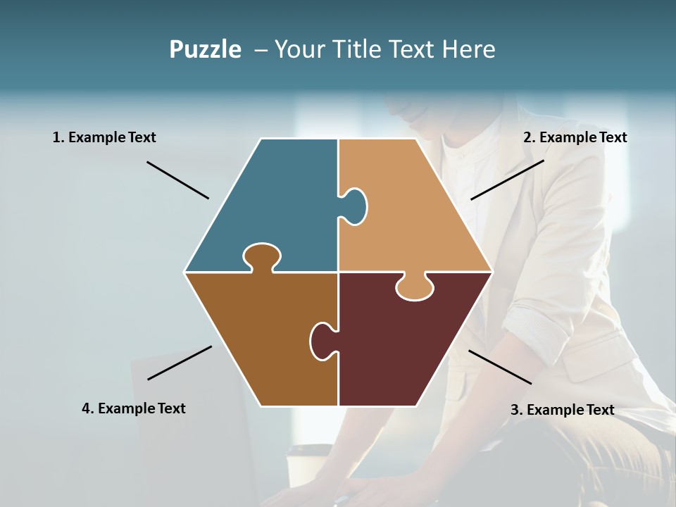 Executive Clo Eup Face PowerPoint Template