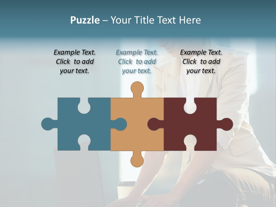 Executive Clo Eup Face PowerPoint Template