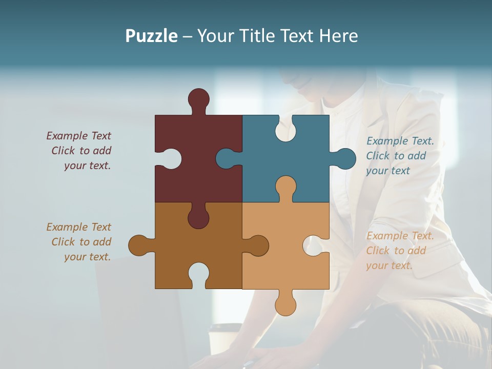 Executive Clo Eup Face PowerPoint Template