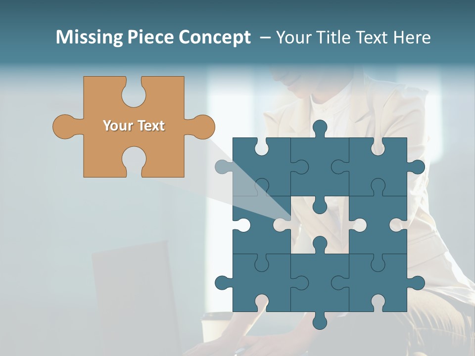 Executive Clo Eup Face PowerPoint Template