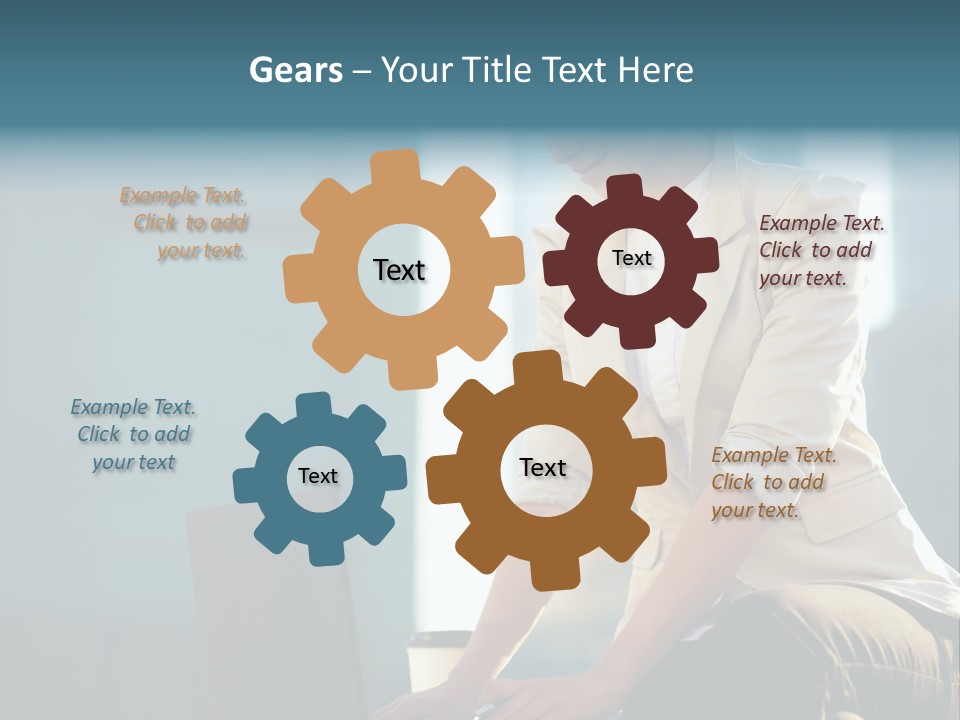 Executive Clo Eup Face PowerPoint Template