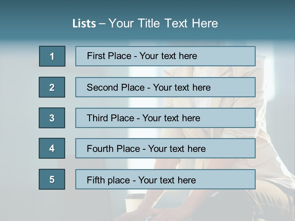 Executive Clo Eup Face PowerPoint Template