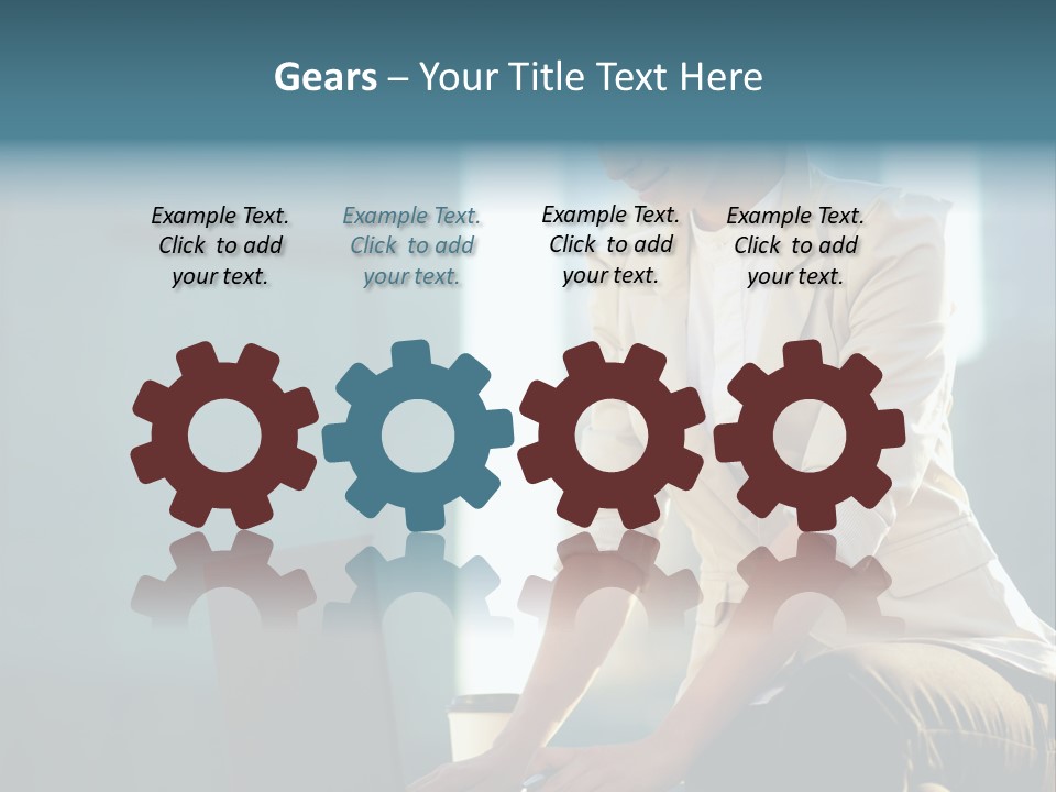 Executive Clo Eup Face PowerPoint Template