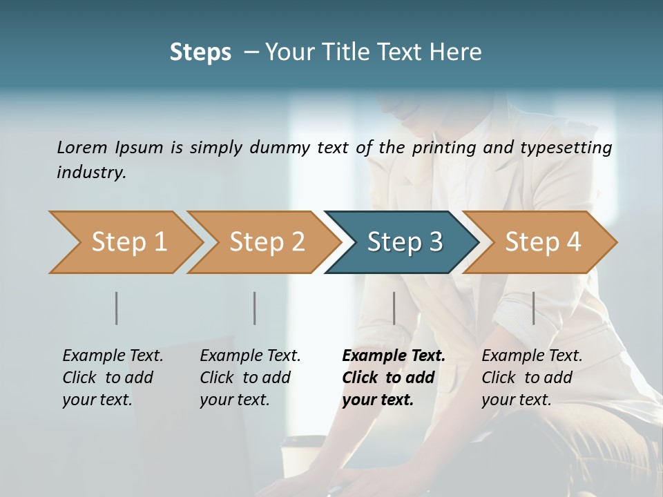 Executive Clo Eup Face PowerPoint Template