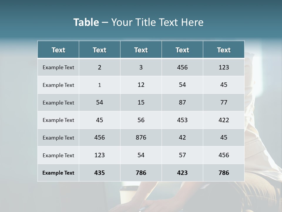 Executive Clo Eup Face PowerPoint Template