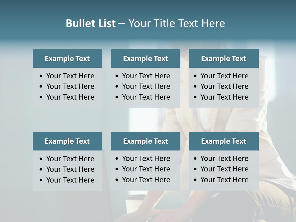 Executive Clo Eup Face PowerPoint Template