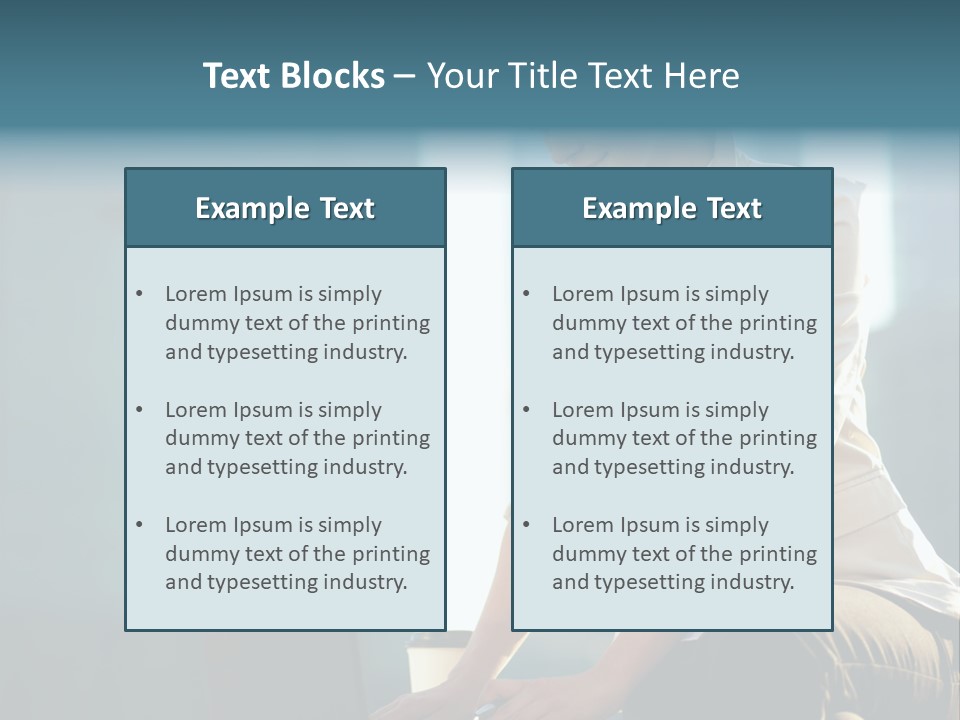 Executive Clo Eup Face PowerPoint Template