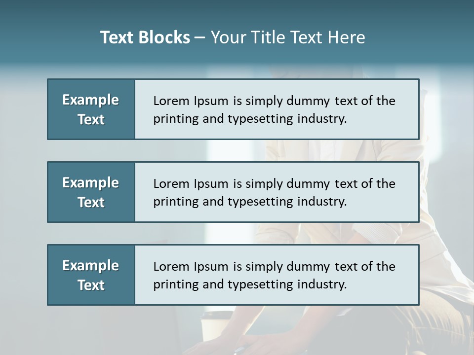 Executive Clo Eup Face PowerPoint Template