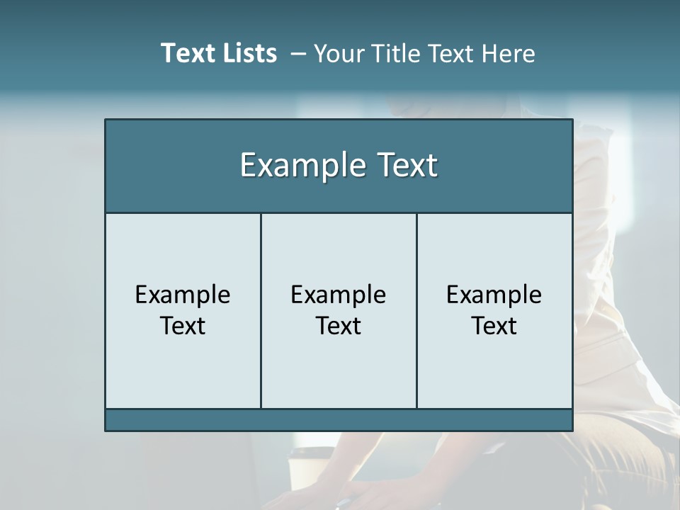 Executive Clo Eup Face PowerPoint Template