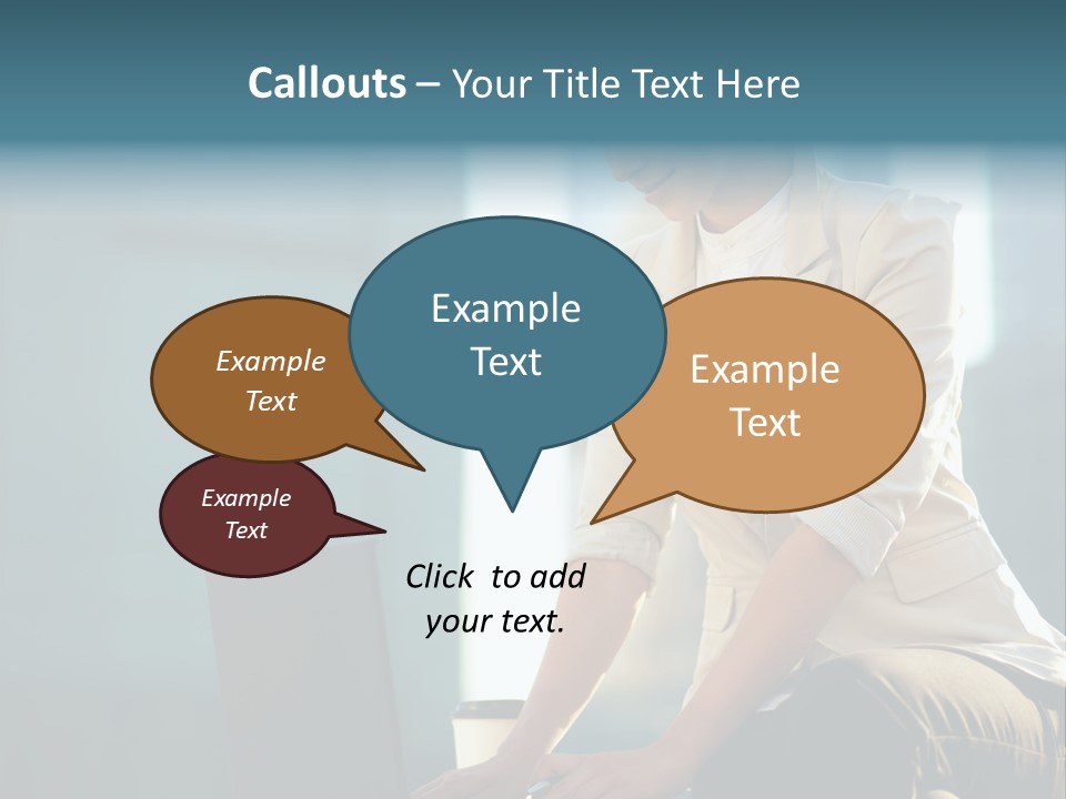 Executive Clo Eup Face PowerPoint Template