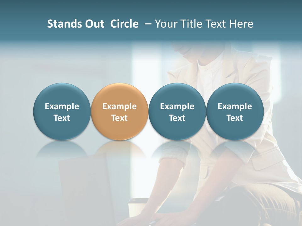 Executive Clo Eup Face PowerPoint Template