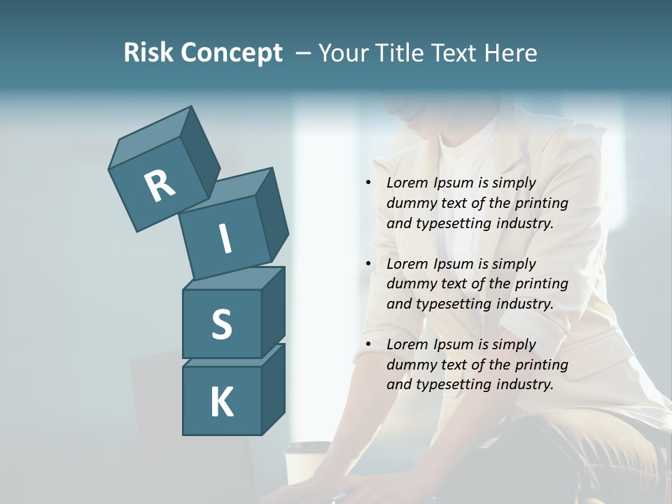 Executive Clo Eup Face PowerPoint Template