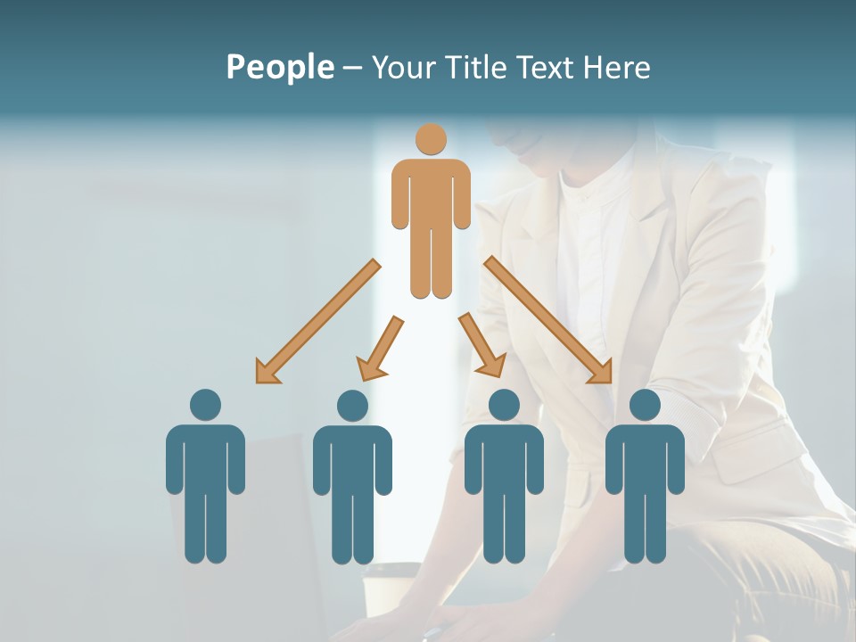 Executive Clo Eup Face PowerPoint Template