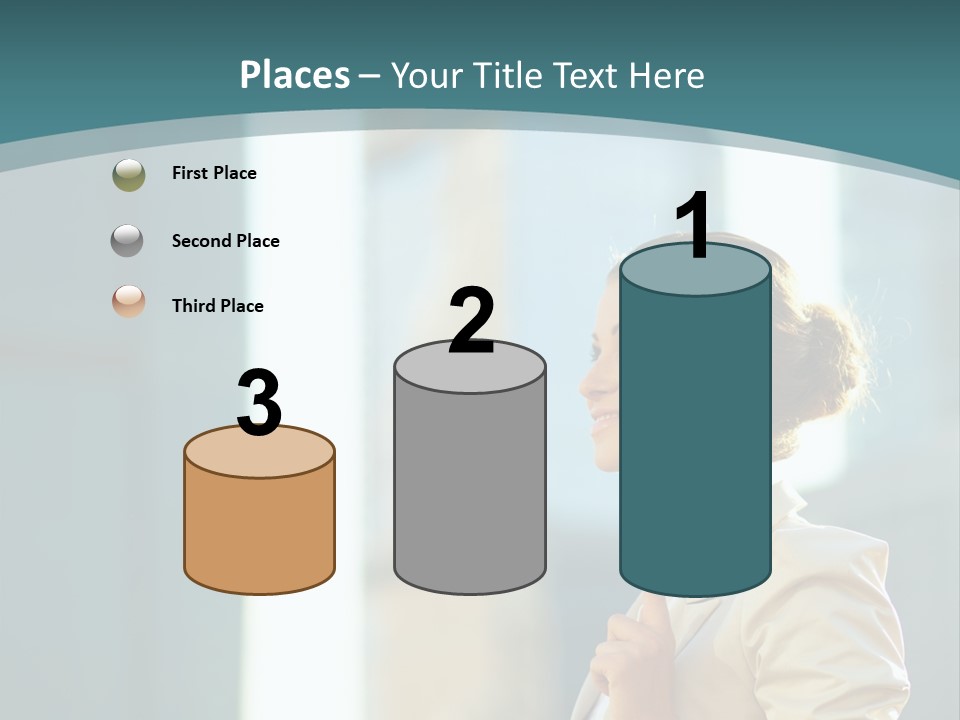 Smiling Caucasian Happiness PowerPoint Template