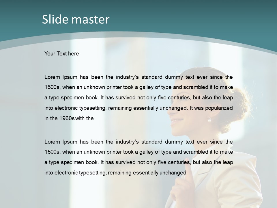 Smiling Caucasian Happiness PowerPoint Template