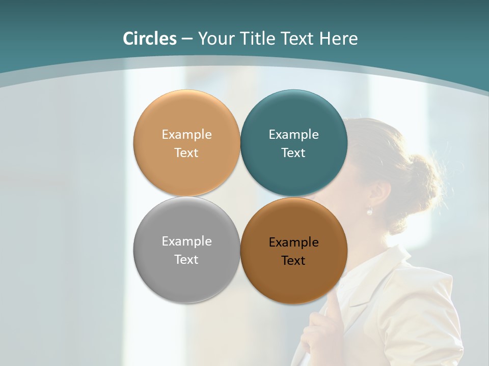 Smiling Caucasian Happiness PowerPoint Template