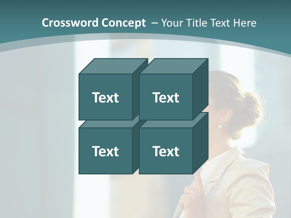 Smiling Caucasian Happiness PowerPoint Template