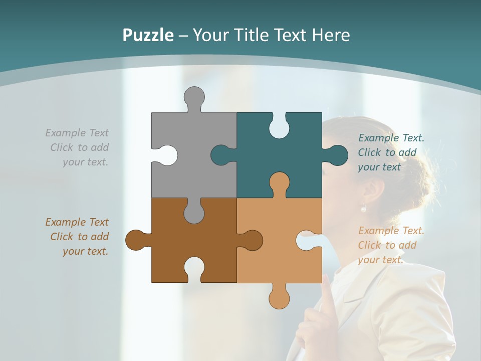 Smiling Caucasian Happiness PowerPoint Template