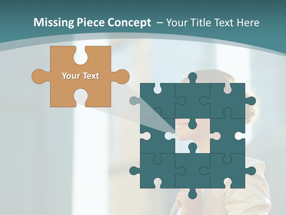 Smiling Caucasian Happiness PowerPoint Template