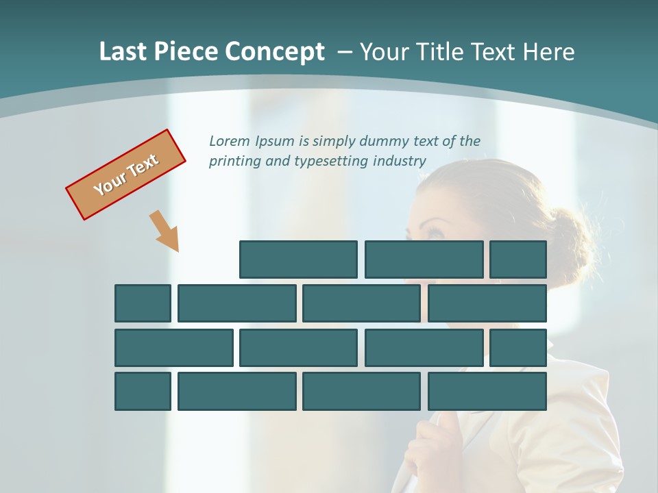 Smiling Caucasian Happiness PowerPoint Template