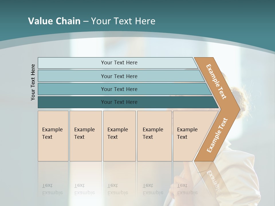 Smiling Caucasian Happiness PowerPoint Template