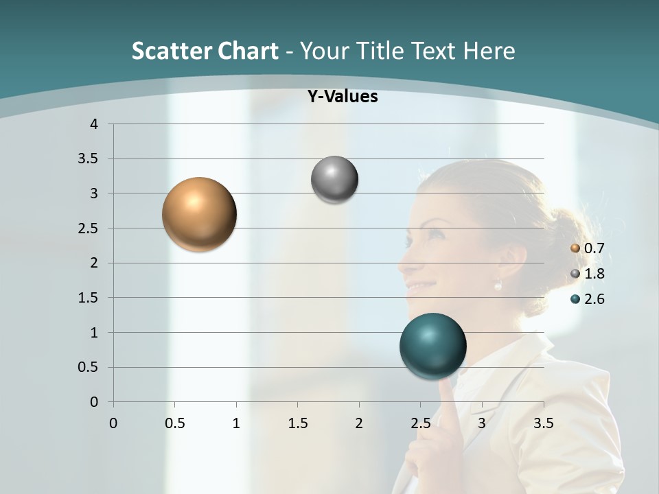 Smiling Caucasian Happiness PowerPoint Template
