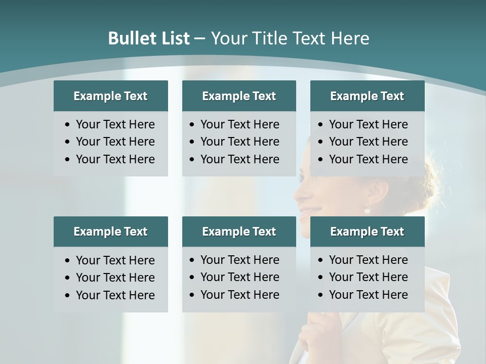 Smiling Caucasian Happiness PowerPoint Template