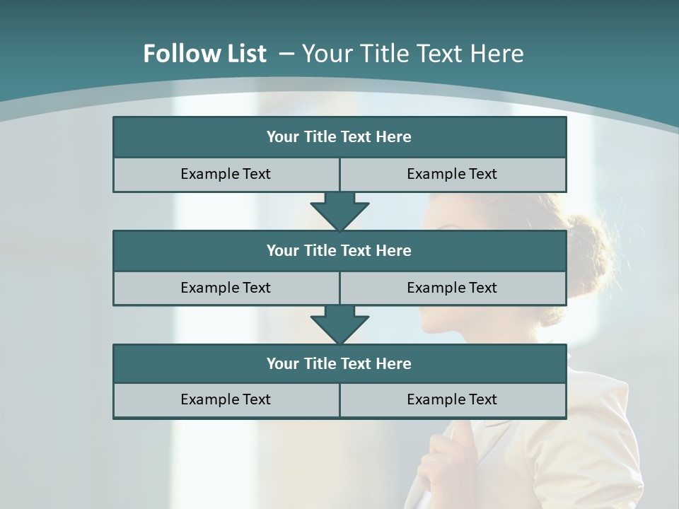 Smiling Caucasian Happiness PowerPoint Template