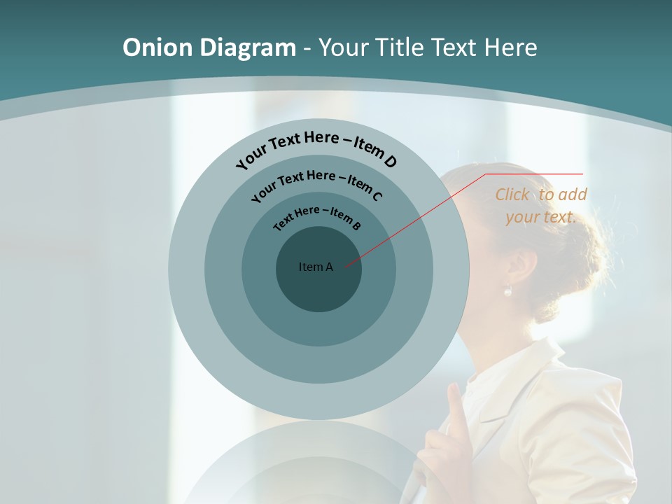 Smiling Caucasian Happiness PowerPoint Template