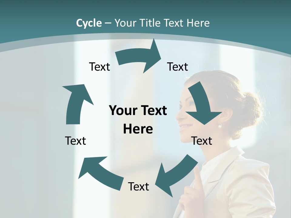 Smiling Caucasian Happiness PowerPoint Template